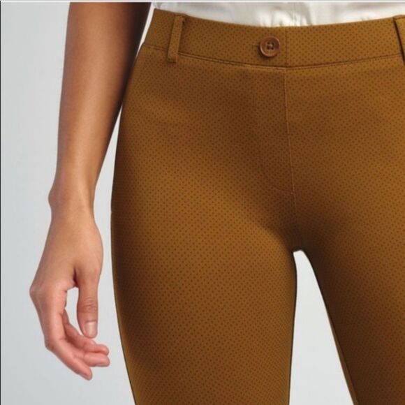Betabrand | Dress Yoga Pants Dot Modena Straight Bootcut, Womens Medium - Picture 2 of 8